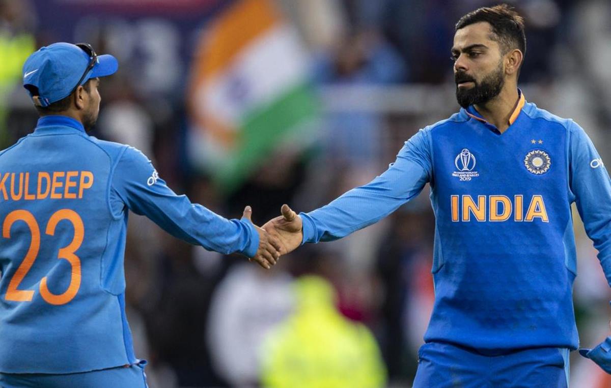 kuldeep yadav - virat kohli