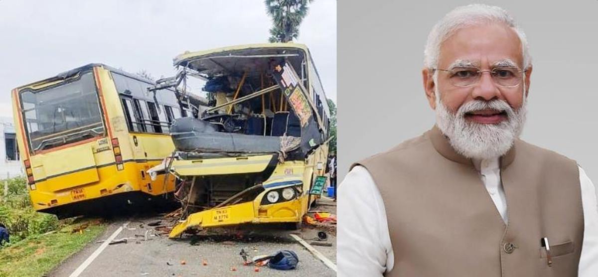 modi - Sivagangai bus accident