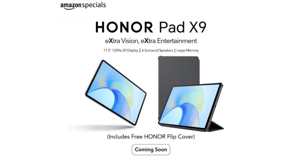 honor pad x9 available in amazon soon